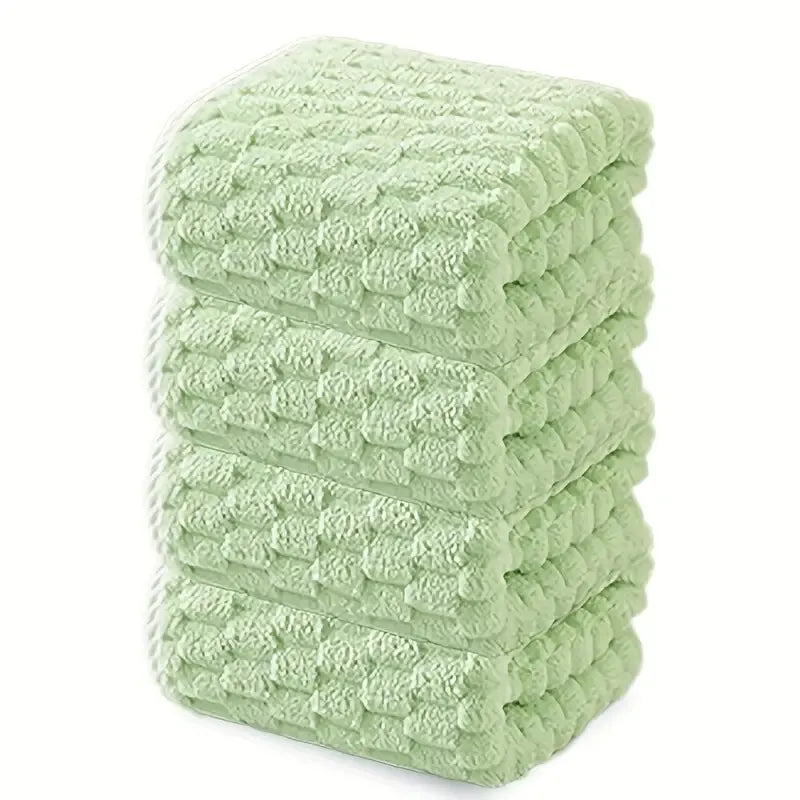 Waffle Ultra-soft Bath Towel 4-1pc, Super Absorbent And Quick-drying Adult Ultra-fine Fiber Towel, Quick-drying Textured Towel, Soft Spa And Fitness Travel Towel, Durable, Suitable For Daily Use