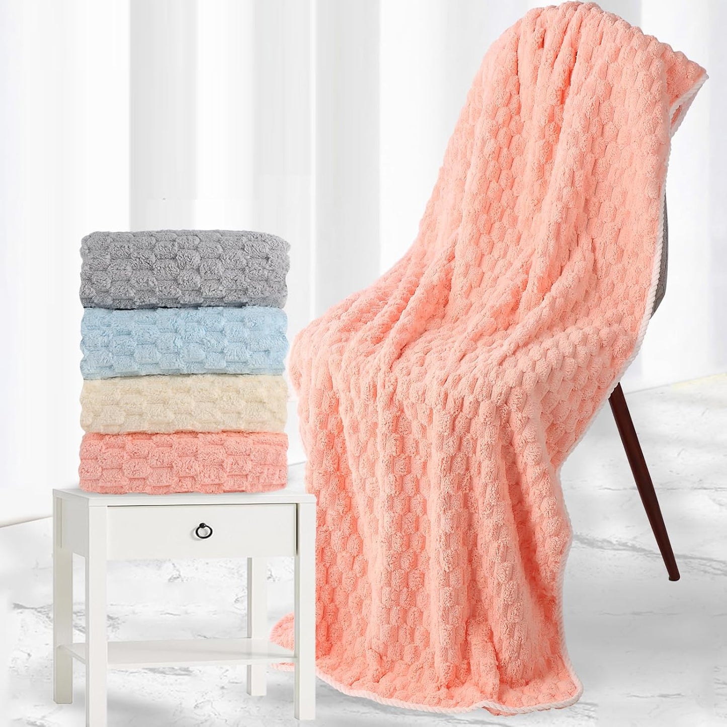 Luxury Microfiber Bath Towels 4-Pack  8X Absorbent Quick-Dry 27.5x55in Ultra Lightweight & Hypoallergenic For Spa Gym Travel  Super Soft Bath Sheets Set Mixed Color
