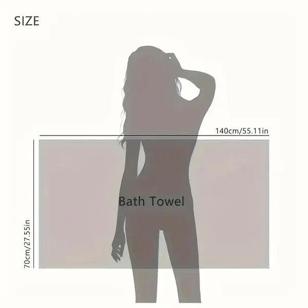 Waffle Ultra-soft Bath Towel 4-1pc, Super Absorbent And Quick-drying Adult Ultra-fine Fiber Towel, Quick-drying Textured Towel, Soft Spa And Fitness Travel Towel, Durable, Suitable For Daily Use