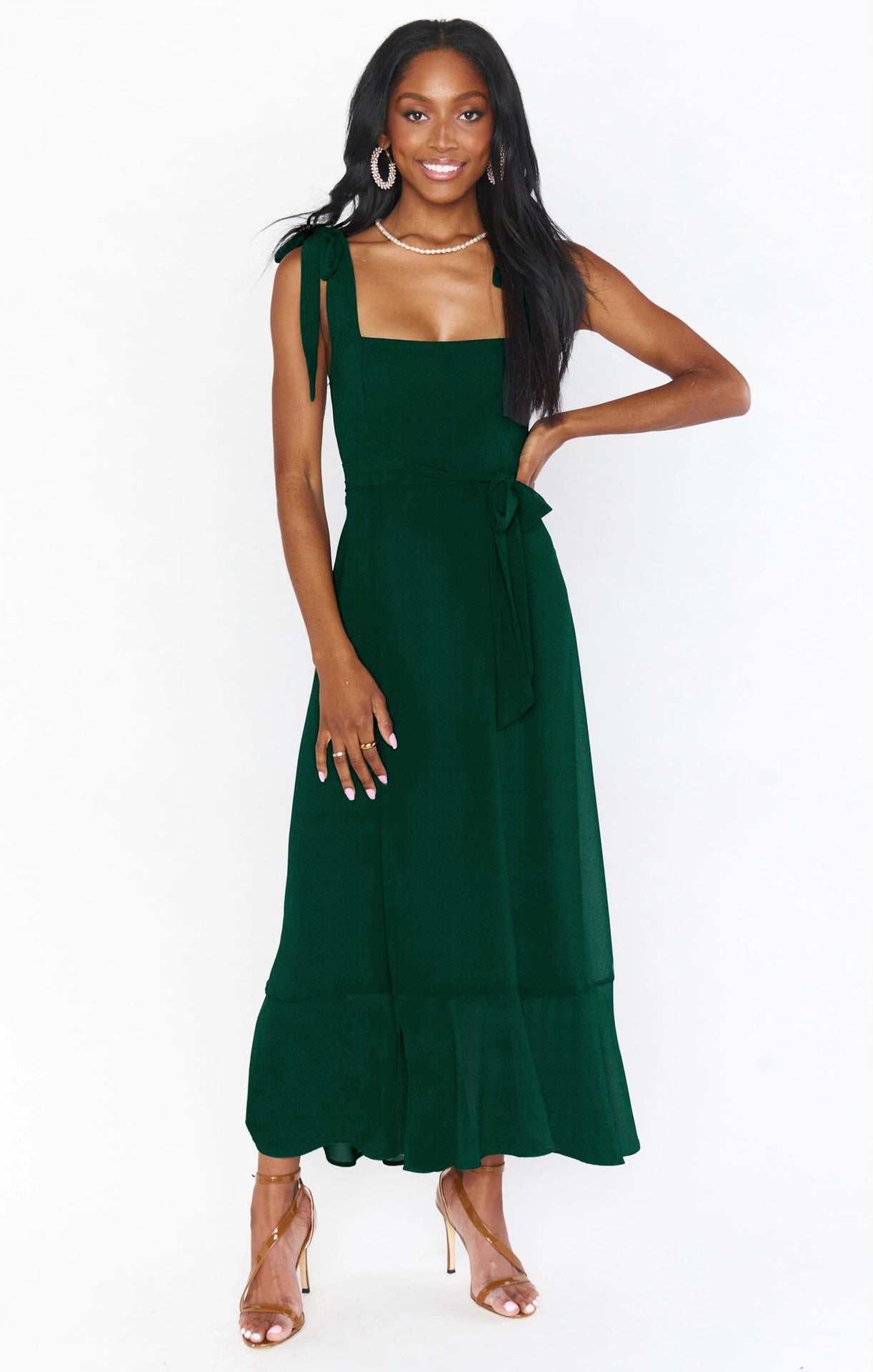 Suspender Split Dress for Women - Lace-Up Ruffled Summer Beach Dress | AL Hussain