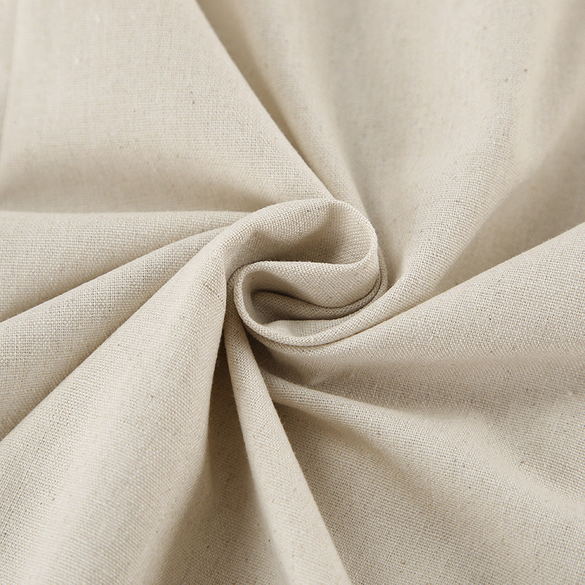 2026 NEW SUMMER Linen Women's High-Waisted Strapless Backless Patchwork Pocket Dress Lightweight Casual Vacation Dress With Smooth Texture, Solid Color Long Dress For Summer
