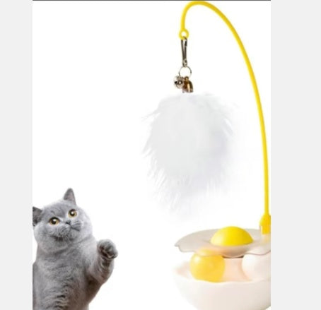 Interactive Duck Cat Toy Stick Lightweight Kitten Toy Washable Indoor Outdoor