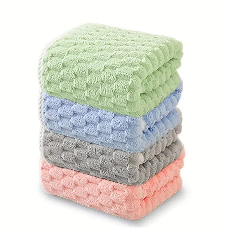 Waffle Ultra-soft Bath Towel 4-1pc, Super Absorbent And Quick-drying Adult Ultra-fine Fiber Towel, Quick-drying Textured Towel, Soft Spa And Fitness Travel Towel, Durable, Suitable For Daily Use
